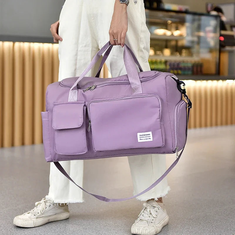 Travel Bag Luggage Handbag Women's Shoulder Bags Large Capacity Brand Waterproof Nylon Sports Gym Bag Ladies Crossbody Bag