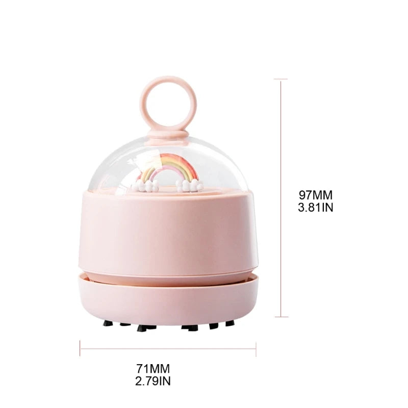 Portable Desktop Vacuum Cleaner Cordlesss Mini Table Dust Sweeper Rechargeable Charging Electric Hand Held Clean Device