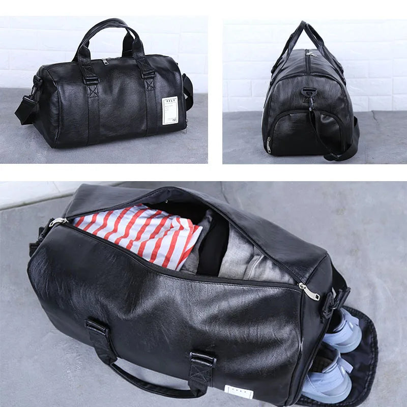 2023 Gym Bag Leather Sports s Dry Wet s Men Training for Shoes Fitness Yoga Travel Luggage Shoulder Sac De Sport  XA512