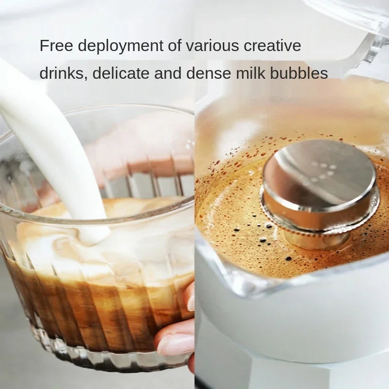 Fancy espresso machine Semi-automatic household milk foam multi-in-one capsule machine, moka pot