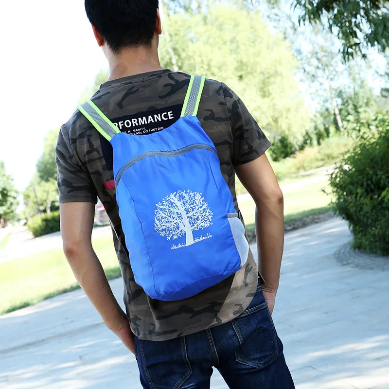Hot Selling supply sport folding travel luggage bag outdoor waterproof foldable hiking backpack for men