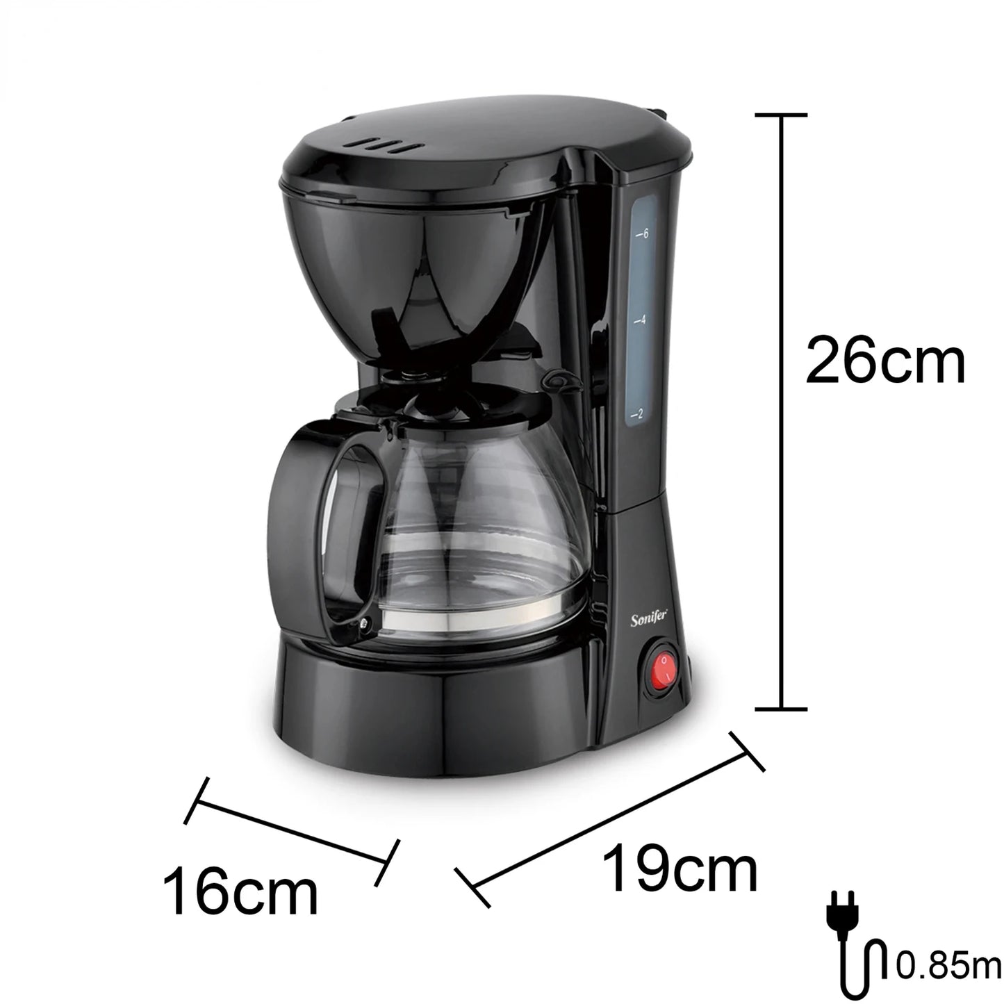 NEW Fun Brewing Experience with Drip Coffee Maker, 1.8L Capacity Household Coffee Machine with Programmable Timer, 1000W Digital