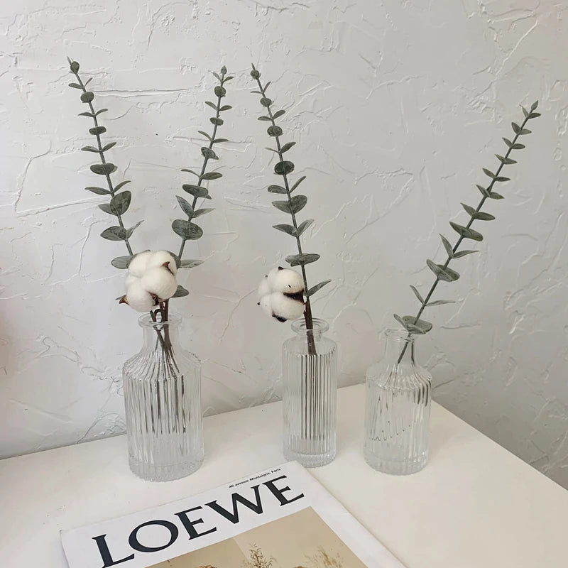 Transparent Glass Vases Aromatherapy Bottle Hydroponic Container Dining Table Decoration Nordic Vase Home Decor Ваза Для Цветов