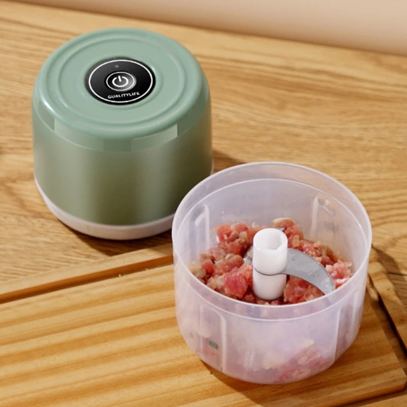 Garlic Chopper Vegetable Masher Machine USB Charging Blenders 2023