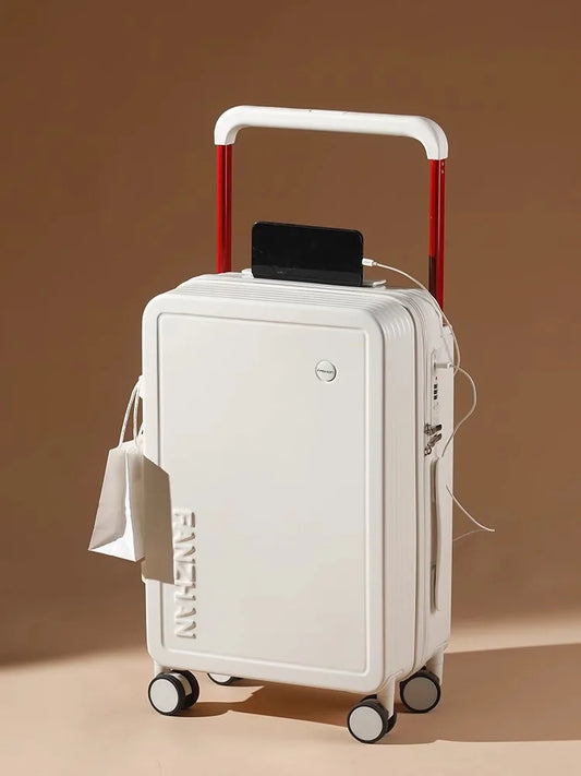 2024 New Wide Handle Suitcase Multifunctional ABS+PC Luggage Travel Bags Senior Sturdy Durable Trolley Case 20/24/28 Inch
