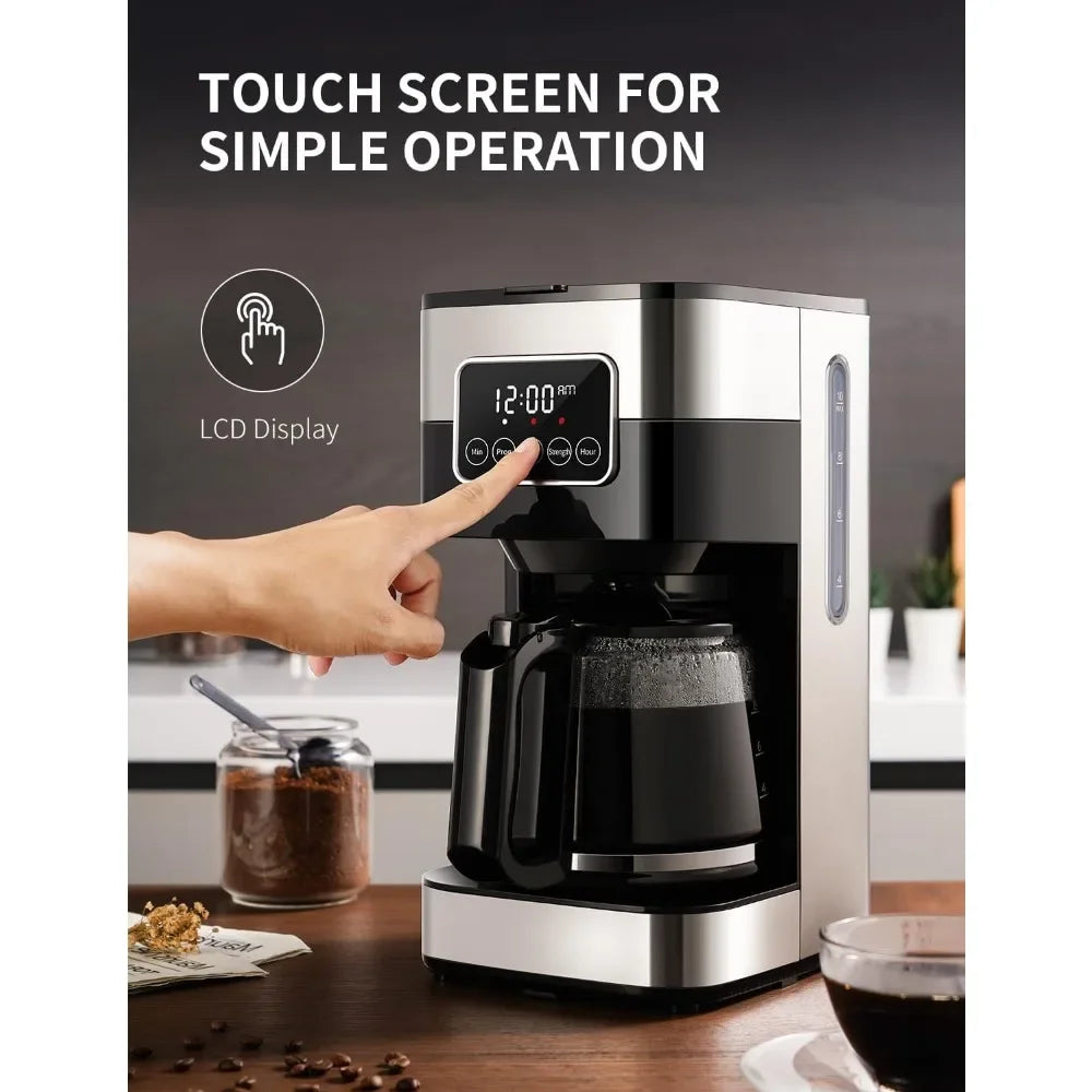 SHARDOR Coffee Maker 10-Cup Programmable Coffee Machine with Timer, Drip Coffee Pot with Auto Shut-Off, Great   & Office