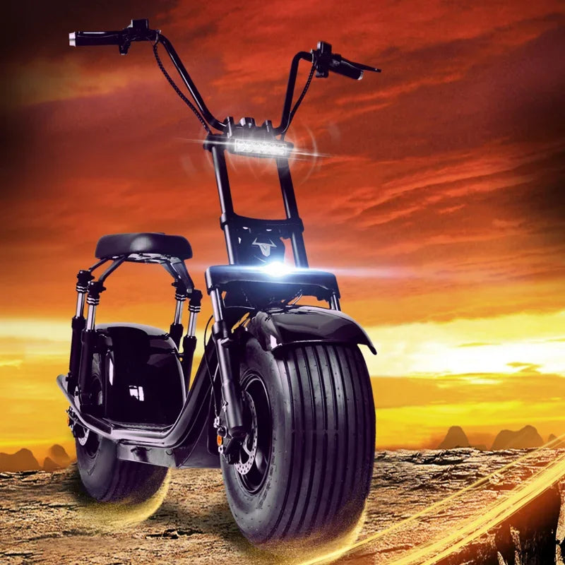 Electronic Hydraulic Disc Brake Motorbike 2020 Hot Sale 2000W , Detachable Lithium Battery Electric Scooter