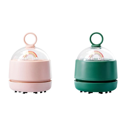 Portable Desktop Vacuum Cleaner Cordlesss Mini Table Dust Sweeper Rechargeable Charging Electric Hand Held Clean Device