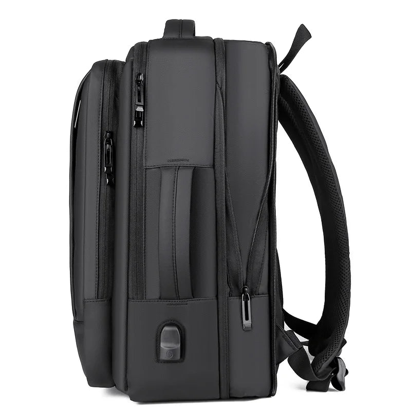 Men Large Capacity Expandable Backpack USB 17 Inch Laptop Bagpack Waterproof Business Travel Back Pack Luggage Bag Mochila Male