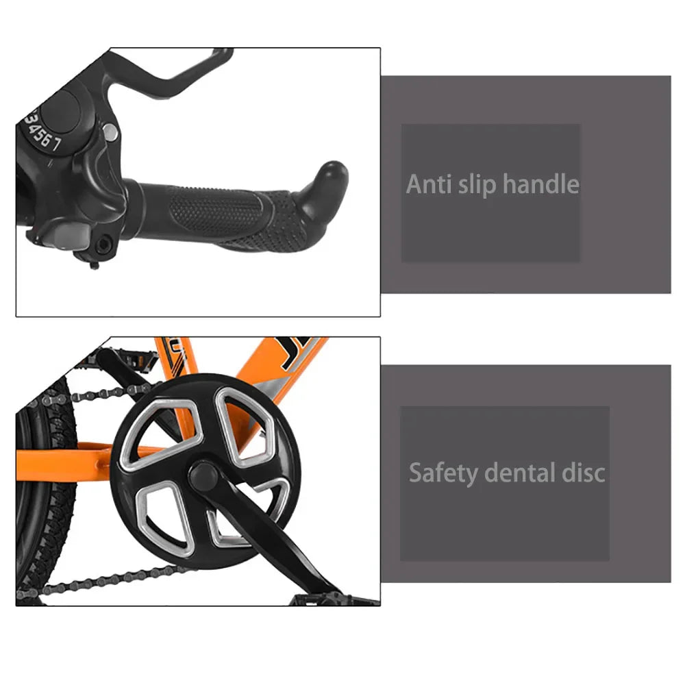 High Carbon Steel Bicycle for Students 18 Inch  Variable Speed and Safety Male and Female Regular Mountain Bikes