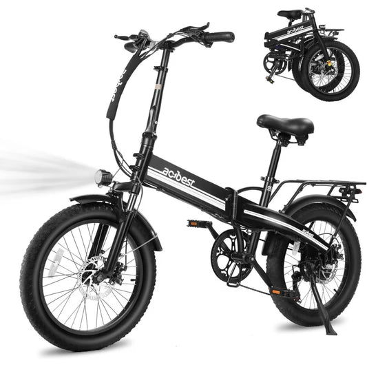 Bike for Adults 750W Motor(Peak 1000W),50Miles 22Mph Top Speed, 20" Fat Tire Folding Electric Bicycle, 48V 10Ah Rem